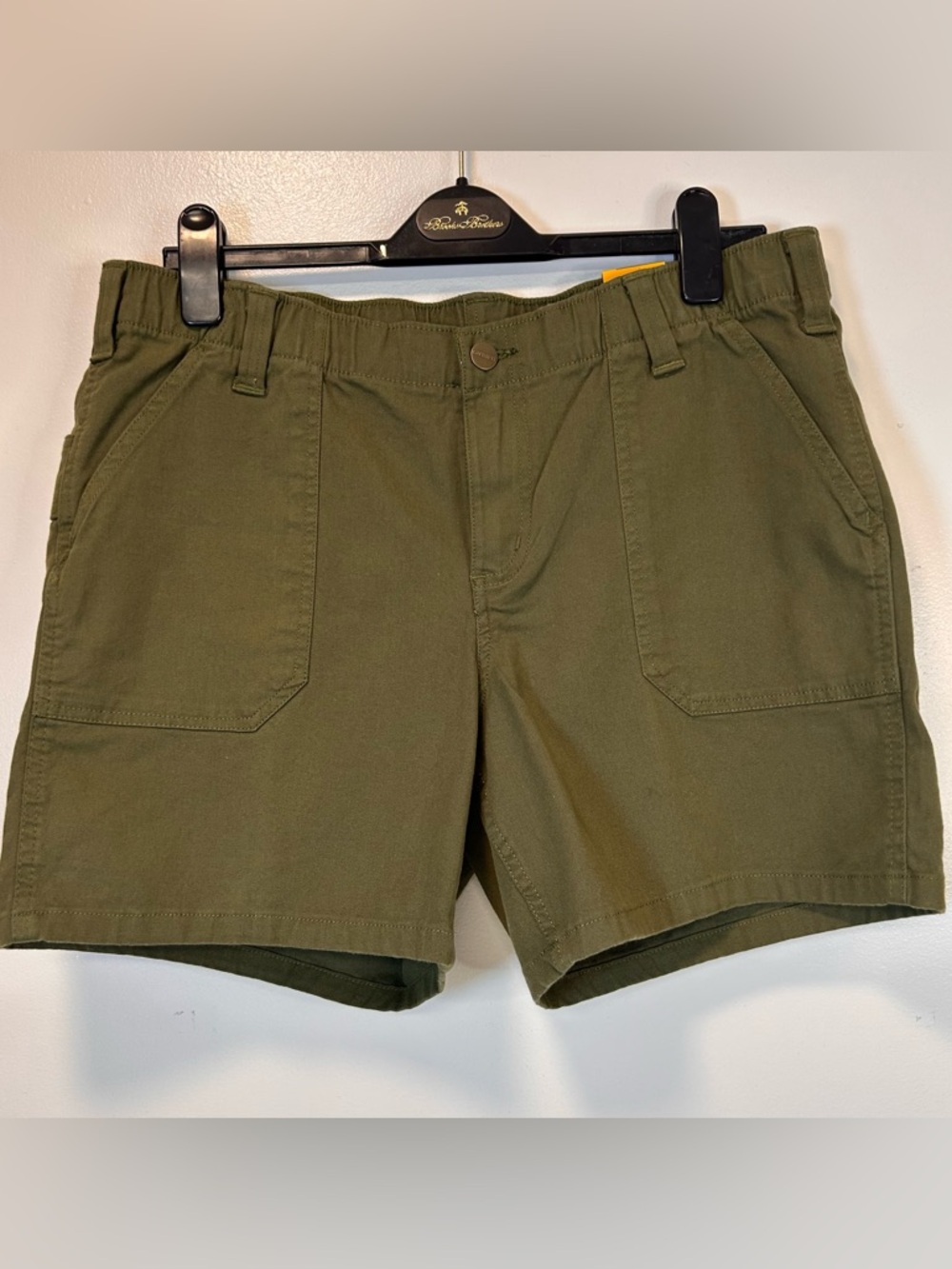 Carhartt Olive Green Rugged Flex Canvas Work Relaxed Shorts Women’s Size 12